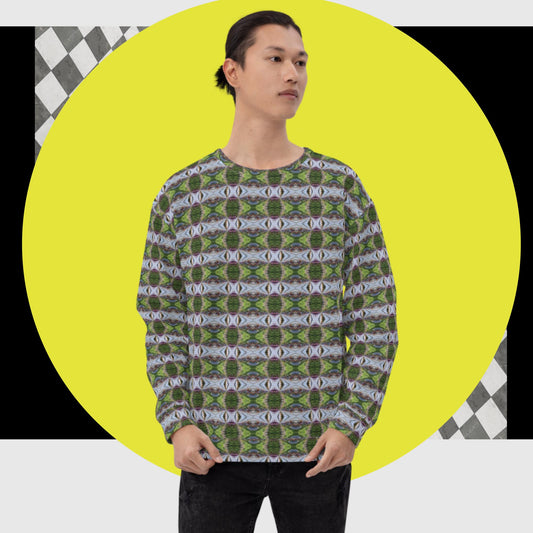 Unisex Sweatshirt - psychedelic greenhouse pattern