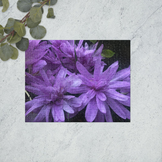 Jigsaw puzzle- purple flowers